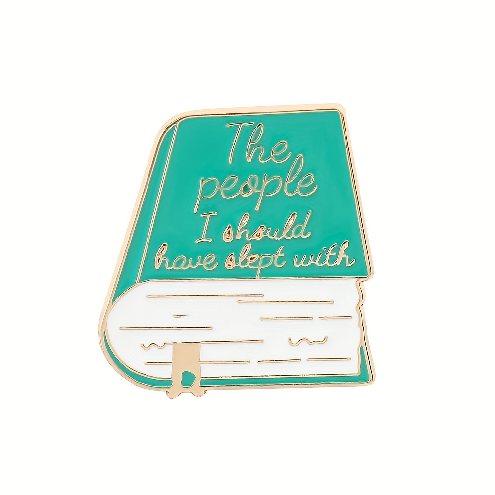 Creative Book Brooch Lapel Pin Jewelry Accessories Men - Temu United ...