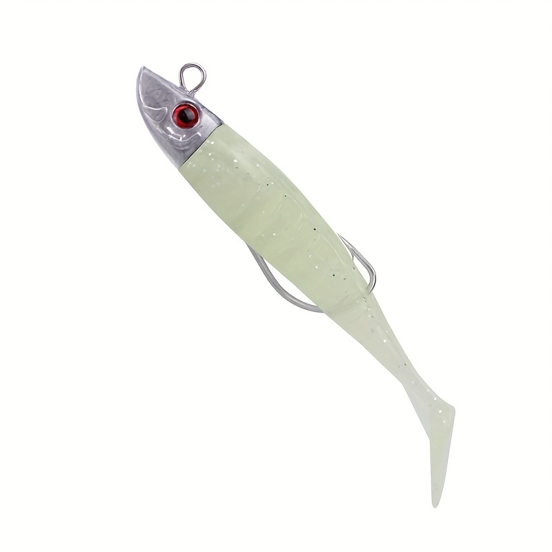 3pcc Bionic Soft Fishing Lures Lead Head Paddle Tail - Temu