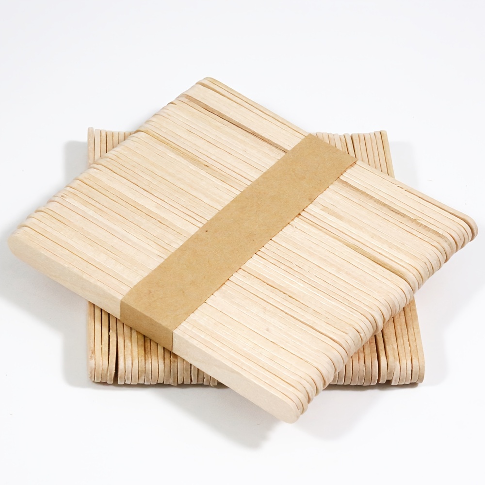 Paquete de 2000 palitos de madera de estraza para manualidades, ideales  para artes y manualidades, palitos de madera natural, palitos de paletas de