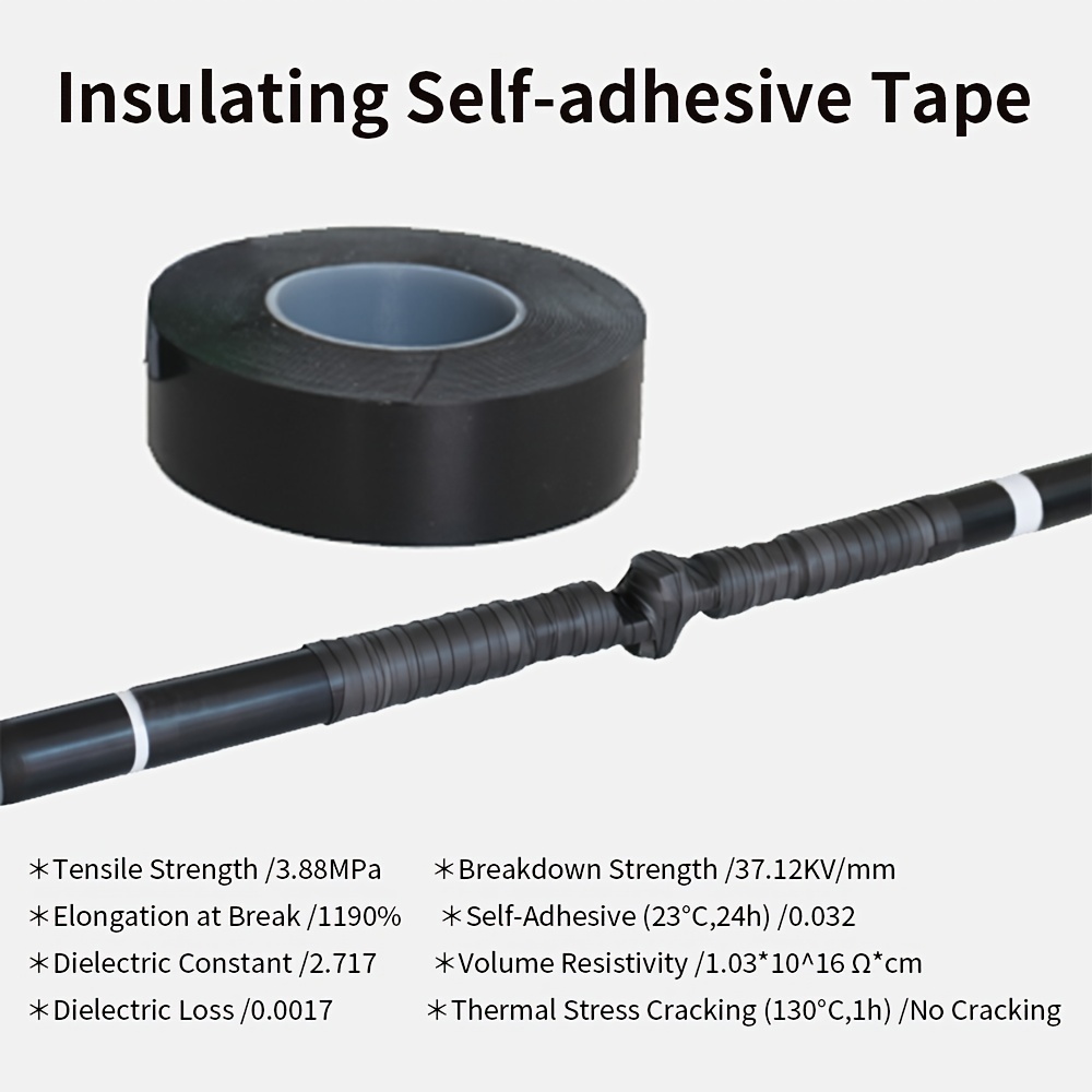 Woer Rubber Splicing Tape Insulating Self Adhesive - Temu