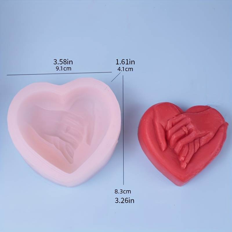 Soap Making Silicone Heart Shape  Silicone Mold Hand Making Soap