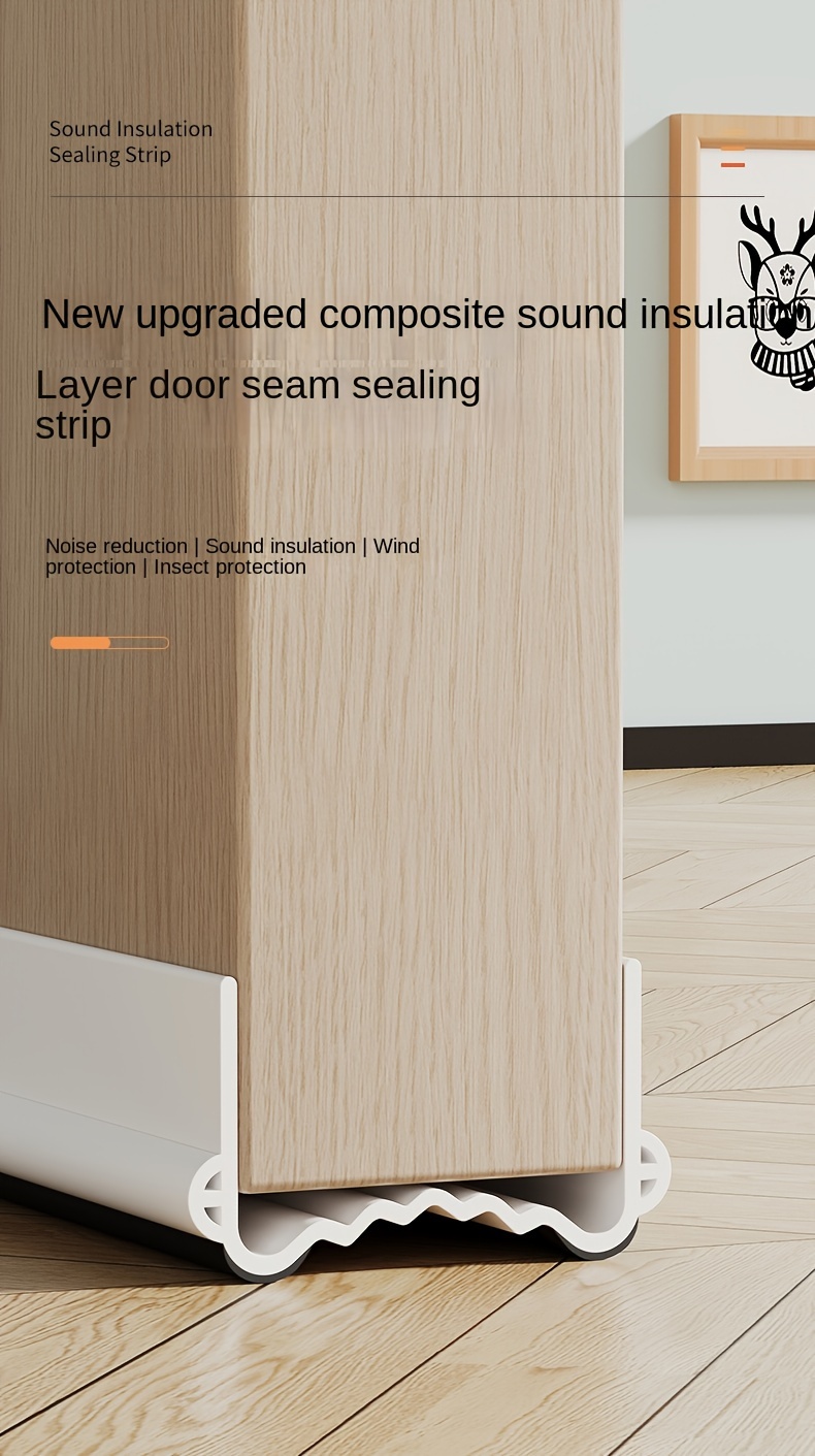 Under Door Bottom Seal Strip Soundproof Strip Waterproof Home Hotel Door  Stopper