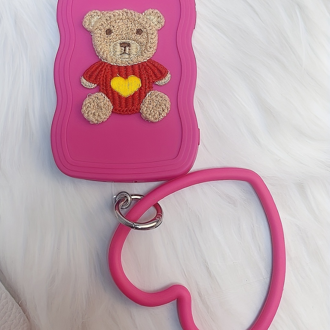 Big Wave Handmade Diy Cloth Bear Iphone13pro 12 Mobile Temu