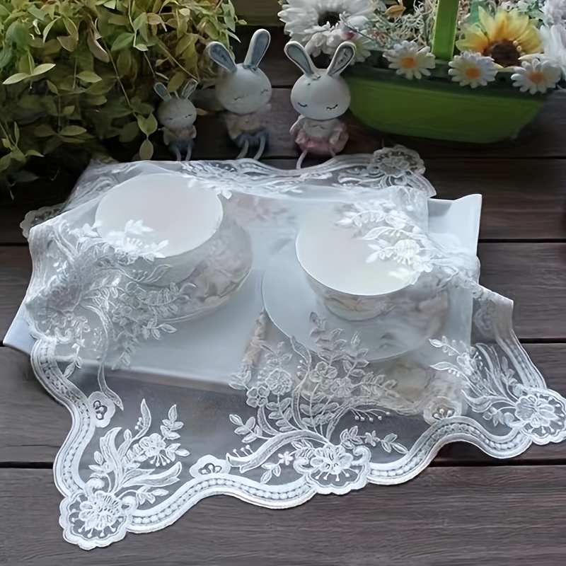 1pc Tovaglietta 'americana Tappetino Tazza In Pizzo - Temu Italy