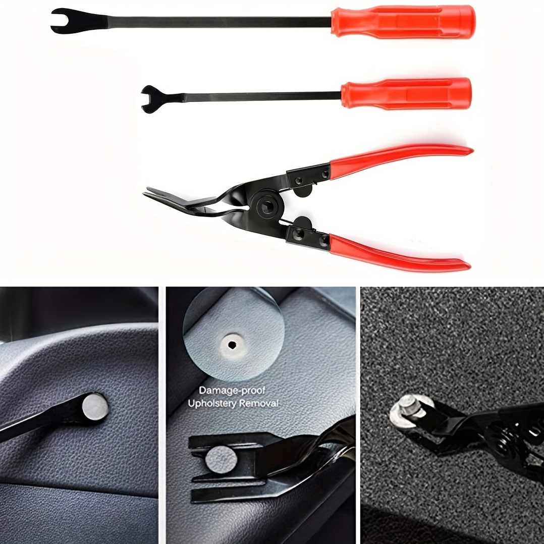 Car Clip Remover Tool Clip Pliers Set Fastener Removal Tool - Temu