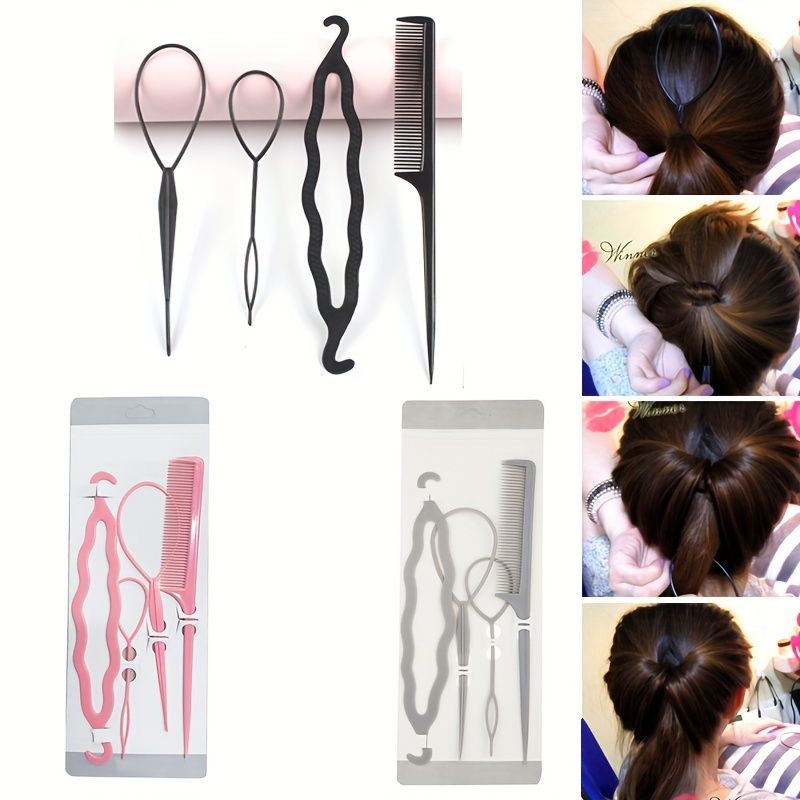 Hair Accessories Hair Loop Hair Styling Tool Braid Tool - Temu