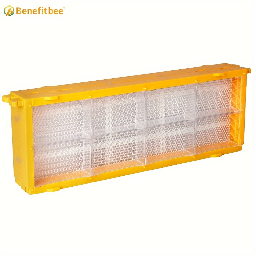 2 Layers Plastic Comb Honey Frame With 8 Comb Box Nesting - Temu