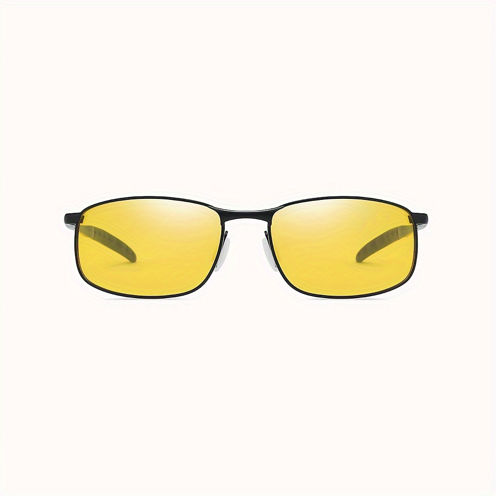 Keihion Trendy Vintage Rectangle Metal Frame Polarized Sunglasses
