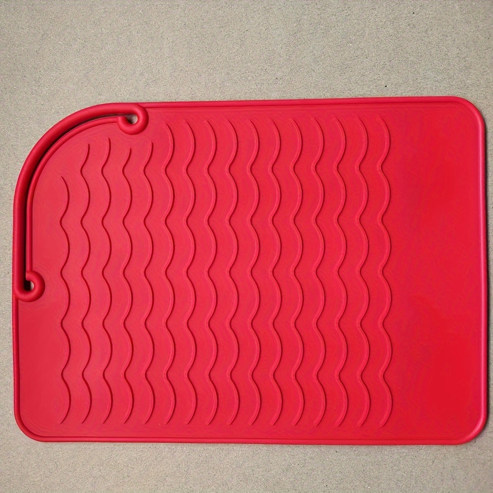 1pc Heat-resistance Silicone Mat For Hair Styling Tools