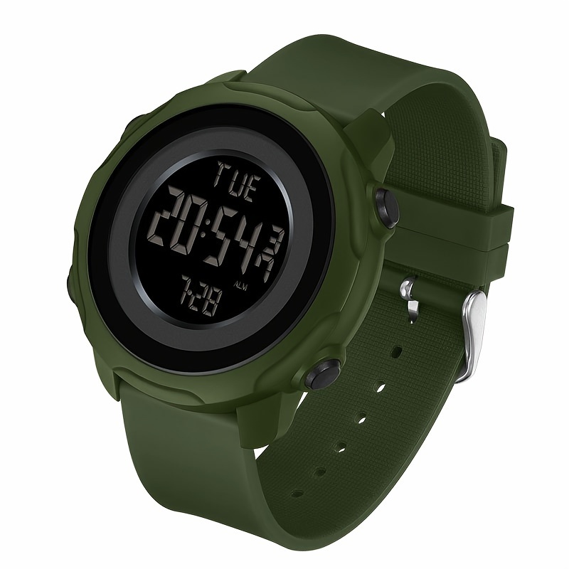 Men's Digital Sports Watch Waterproof Military Stopwatch Countdown Auto  Date Alarm