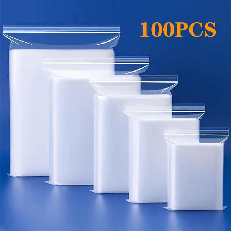 Radyan’s Zipper Lock Bag Packet for Packing Materiel Clothes Storing Food,  Locking plastic bags, Clear zipper bags, Easy-close bags, Freezer zip bags