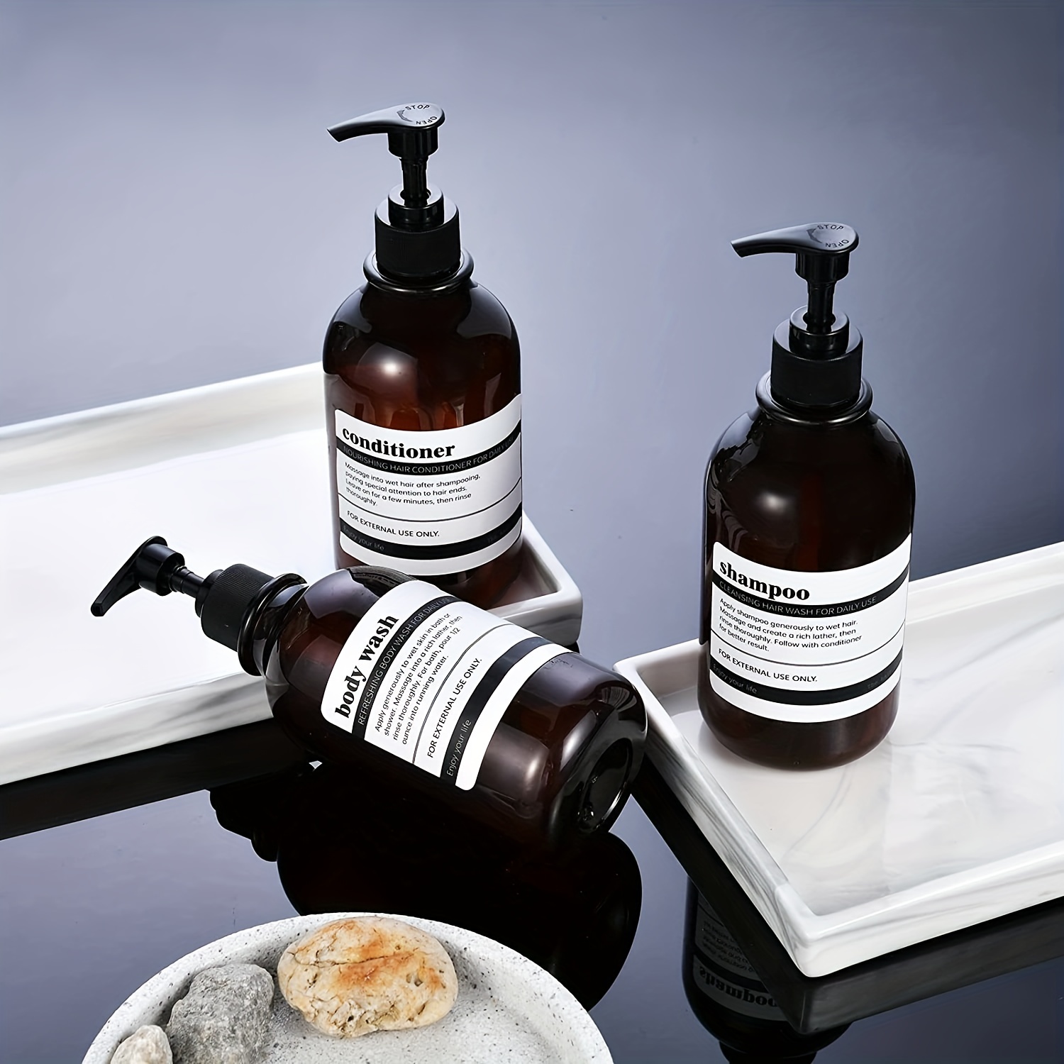 Waterproof Soap Labels for Bottles, Easy Apply & Remove