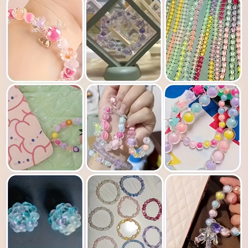 Acrylic Candy Colors Round Beads Mix Pastel Color Plastic - Temu