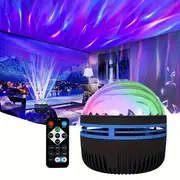 1pc aurora light projector northern light projector with remote control night light projector for gaming room bedroom ceiling party room decor details 1