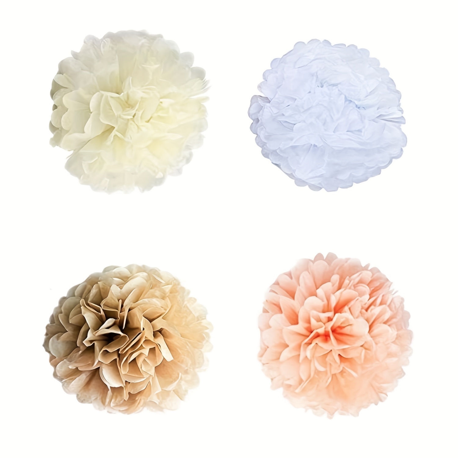 16/32pcs Pom Pom Di Carta, Fiori Di Carta, Decorazioni Floreali Colorate, Fiori  Di Carta Pom Pom Di Tessuto Per Matrimonio Compleanno Doccia Party Home  Decor - Temu Switzerland