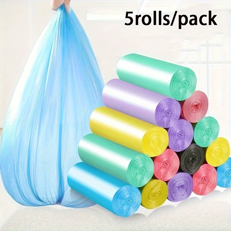 1rouleau (100pcs) Sac Poubelle Jetable À Cordon Épais, Sac En Plastique  Jetable Petit, Sac Poubelle Pour Cuisine, Salle De Bain Et Bureau, Sac