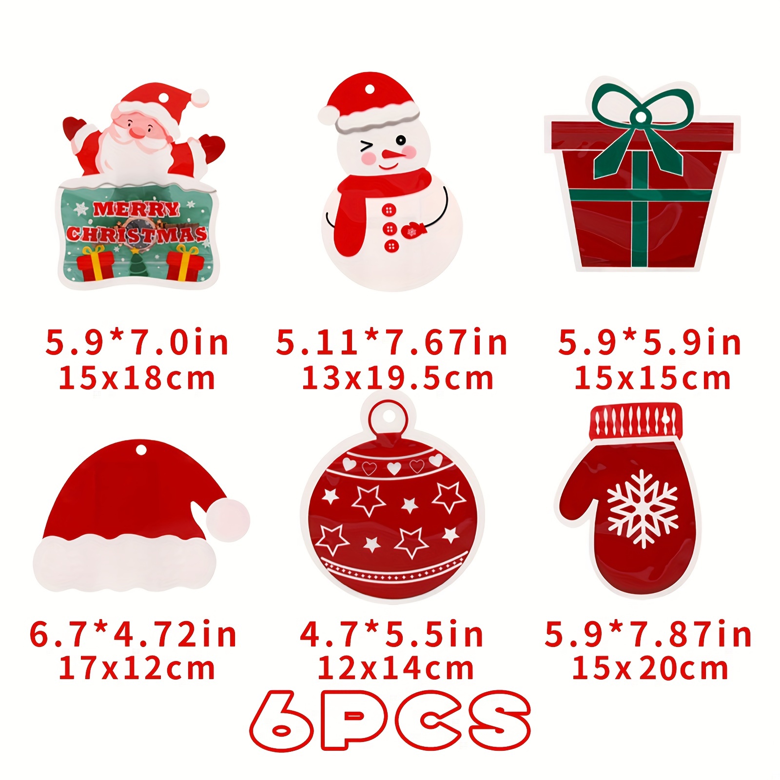 New Style Christmas Cartoon Self-sealing Food Bags, Candy Wrapping Zip Lock  Pouch For Snacks, 10pcs/pack