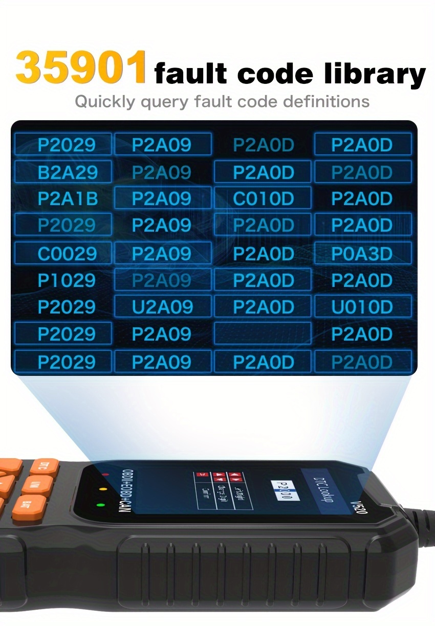 Obd2 Scanner Live Data Professional Mechanic Obdii - Temu