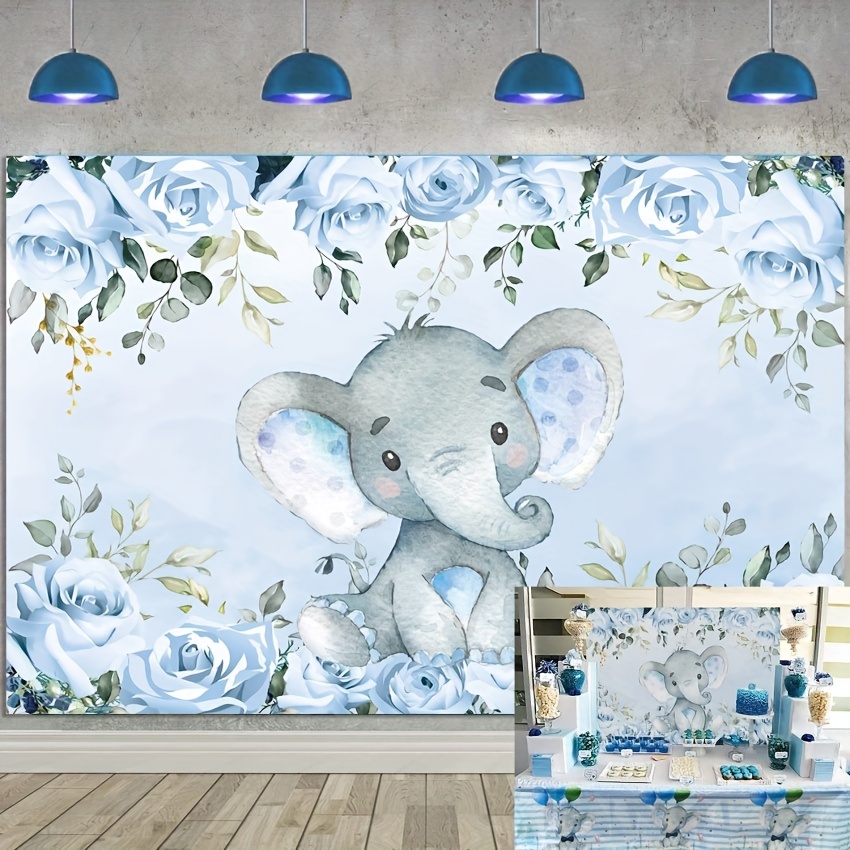 Decoración de elefante para fiesta de Baby Shower, decoraciones de