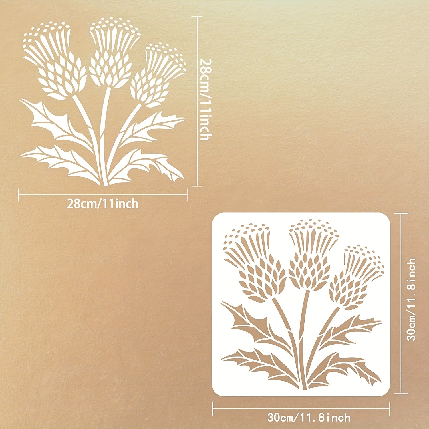 Wild Flower Stencils for Painting 11X8.3 Large Flower Stencil for