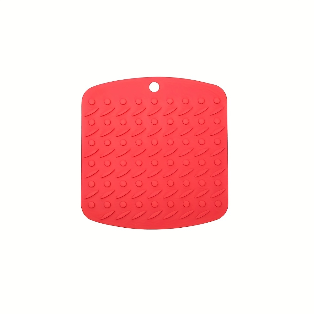 Silicone Dish Drying Mat Multiple Usage Anti-slip Soft Silicone Coaster  With Water Collector Heat-resistant Square Table Placemat Kitchen - Temu