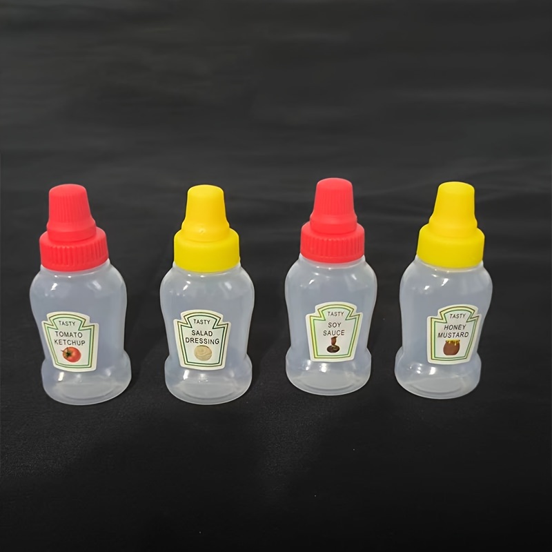 Mini Condiment Bottle Salad Dressing Ketchup Container - Temu