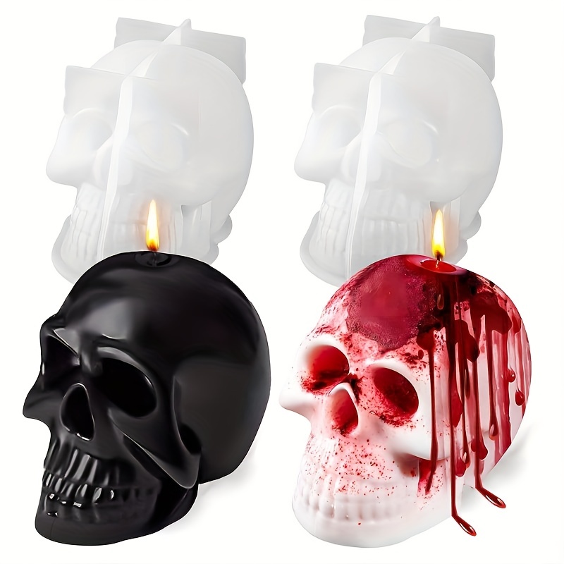 Resin Mold, Silicone Ashtray Mold Halloween Skull DIY Craft Gift Epoxy  Resin Casting Molds Jewelry Storage Mould For Party, Home Decoration