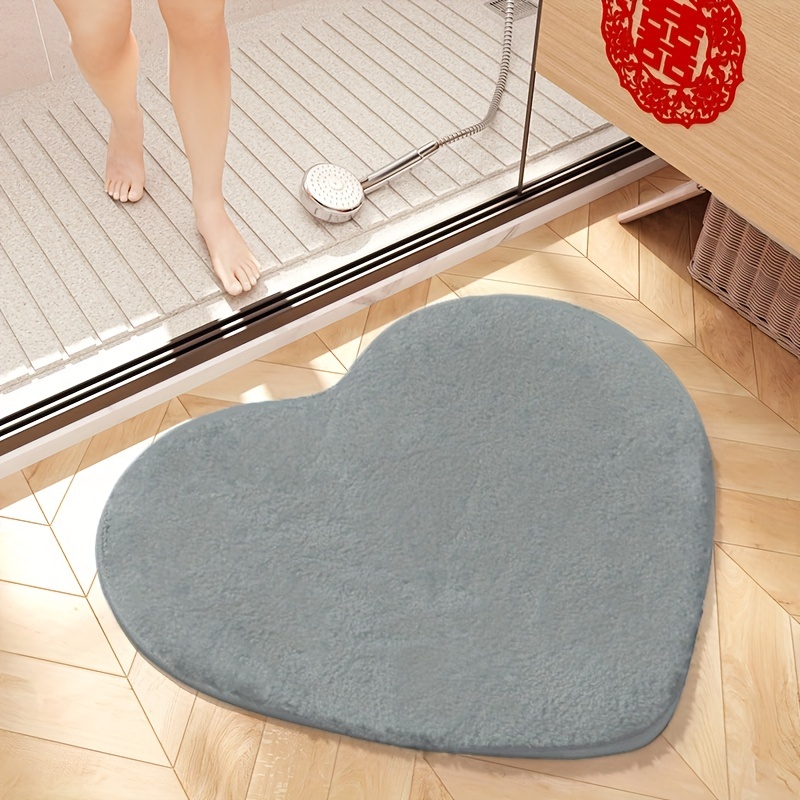 1pc Silicon Mud Mat, Absorbent & Soft Bathroom/shower Room Mat