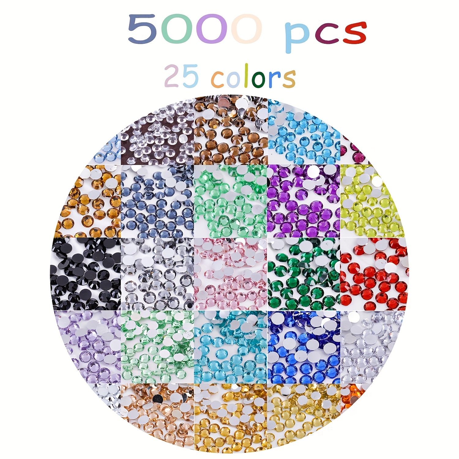 5d Artificial Diamond Painted Beads rhinestones Beads Art - Temu