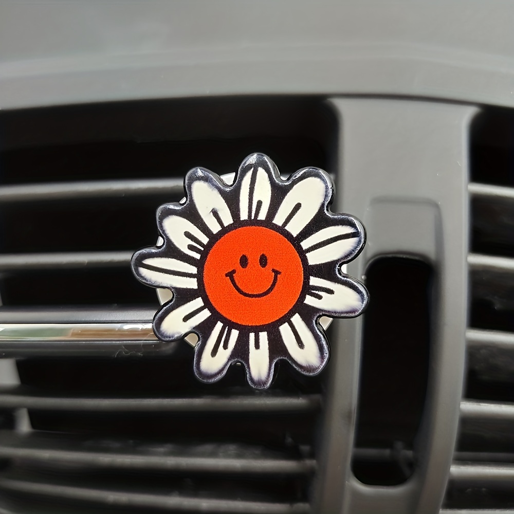 Doodle Lächeln Sonnenblume Auto Lufterfrischer Niedliche - Temu