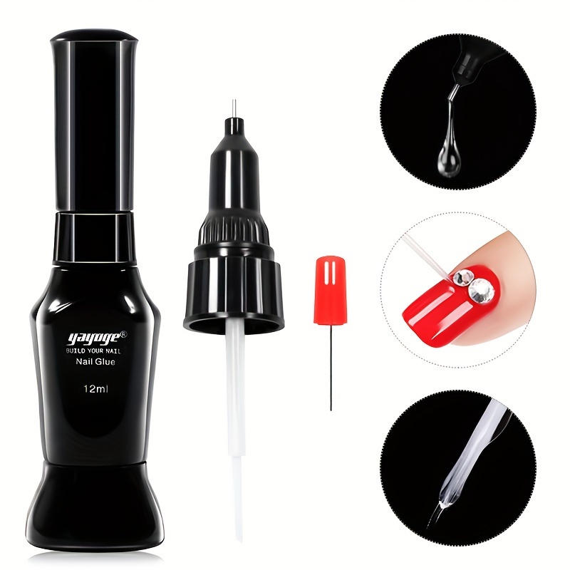 Nail Design Adhesive Super Sticky Rhinestone Glue, Nail Ornament Adhesive  Drill Glue, Non-flowing Glue For Nail Art DIY