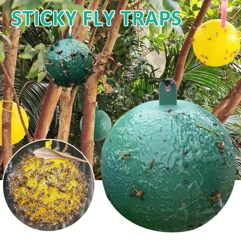 Dropship 1pc Sticky Traps Balls; Houseplant Sticky Bug Traps