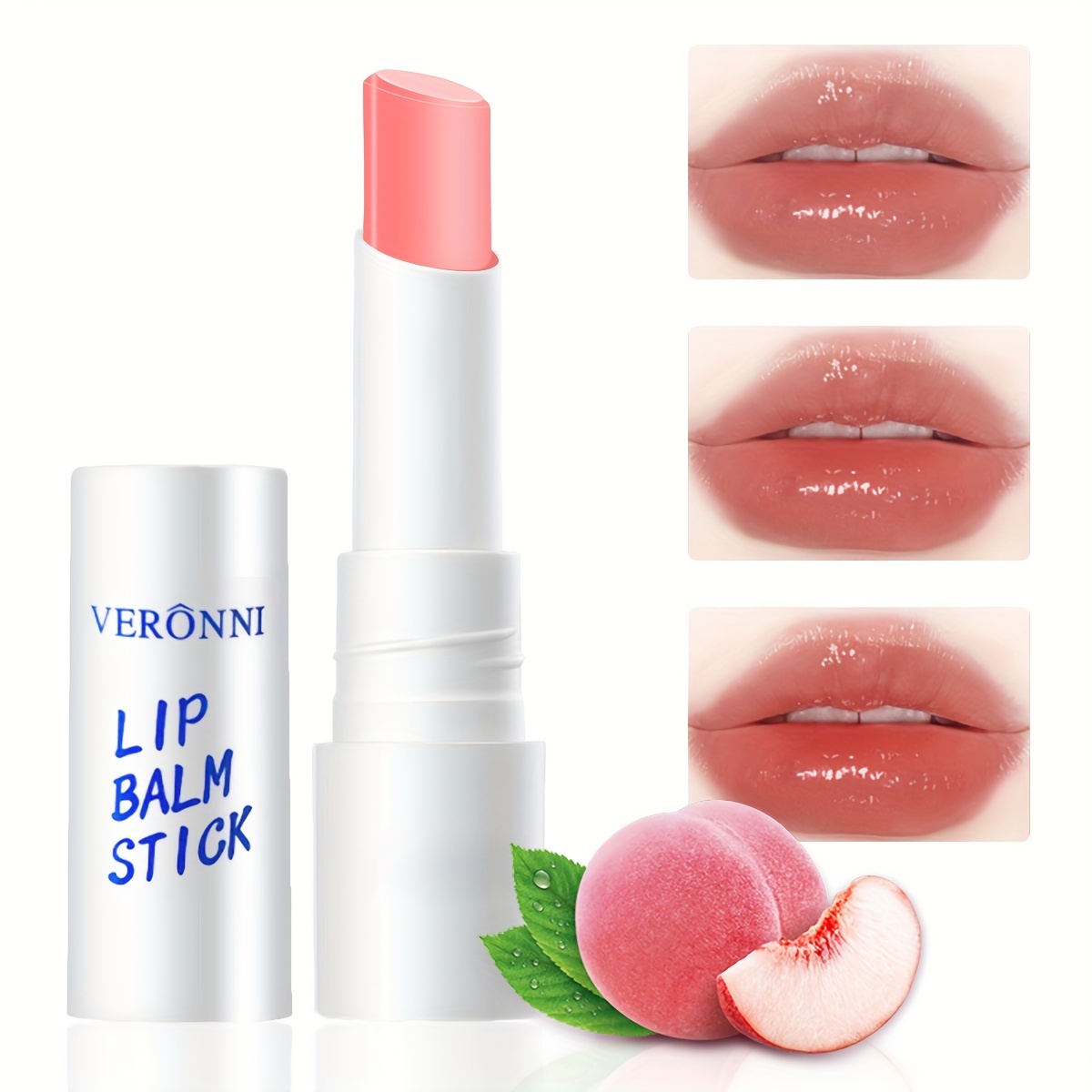 Bálsamo labial pigmentado - Bálsamo labial hidratante con color 2 en 1 - Bálsamo  labial teñido a sudor 2,5 g, bálsamo labial nutritivo resistente al agua 8  horas duración anchas : : Belleza