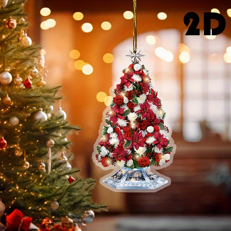 1 Stück Auto weihnachtsbaum Herzförmige Acryl dekoration - Temu Austria