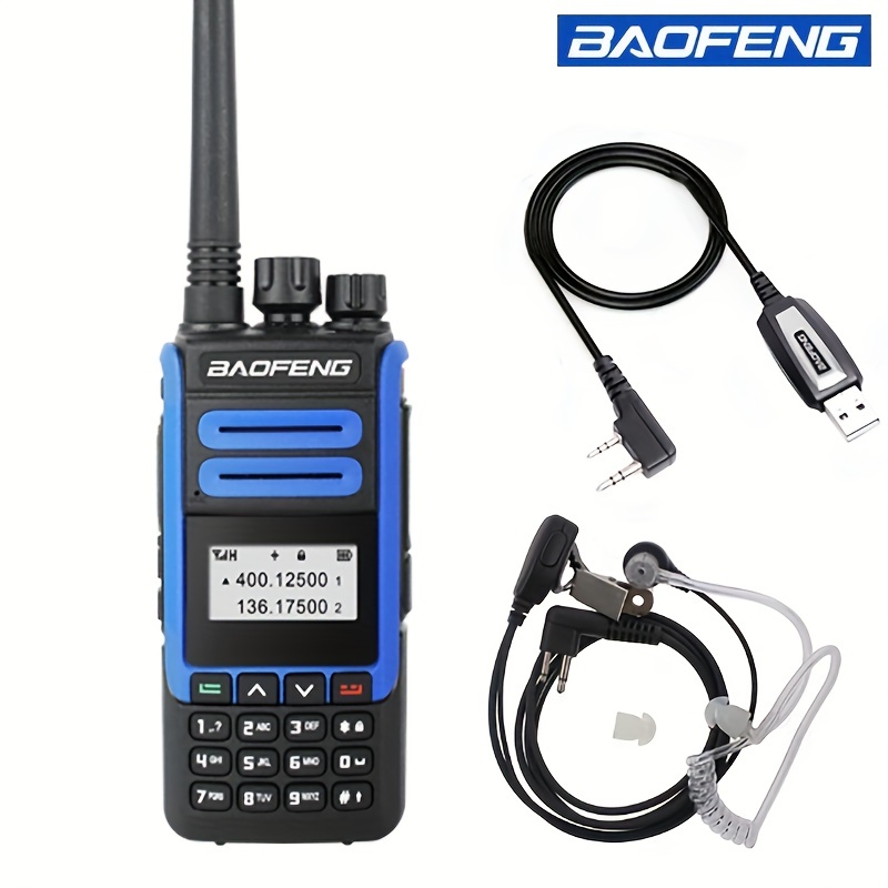 Baofeng BF-H6 Ham Radio Handheld High Power Two Way Radios Dual Band VHF UHF Walkie Talkies for Adults Long Range 2200mAh Battery, Acoustic Tube Heads - 2