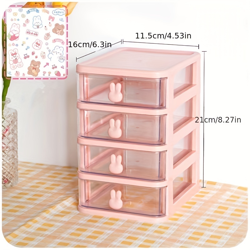 Rabbit Desktop Storage Boxes Multi Grids - Temu