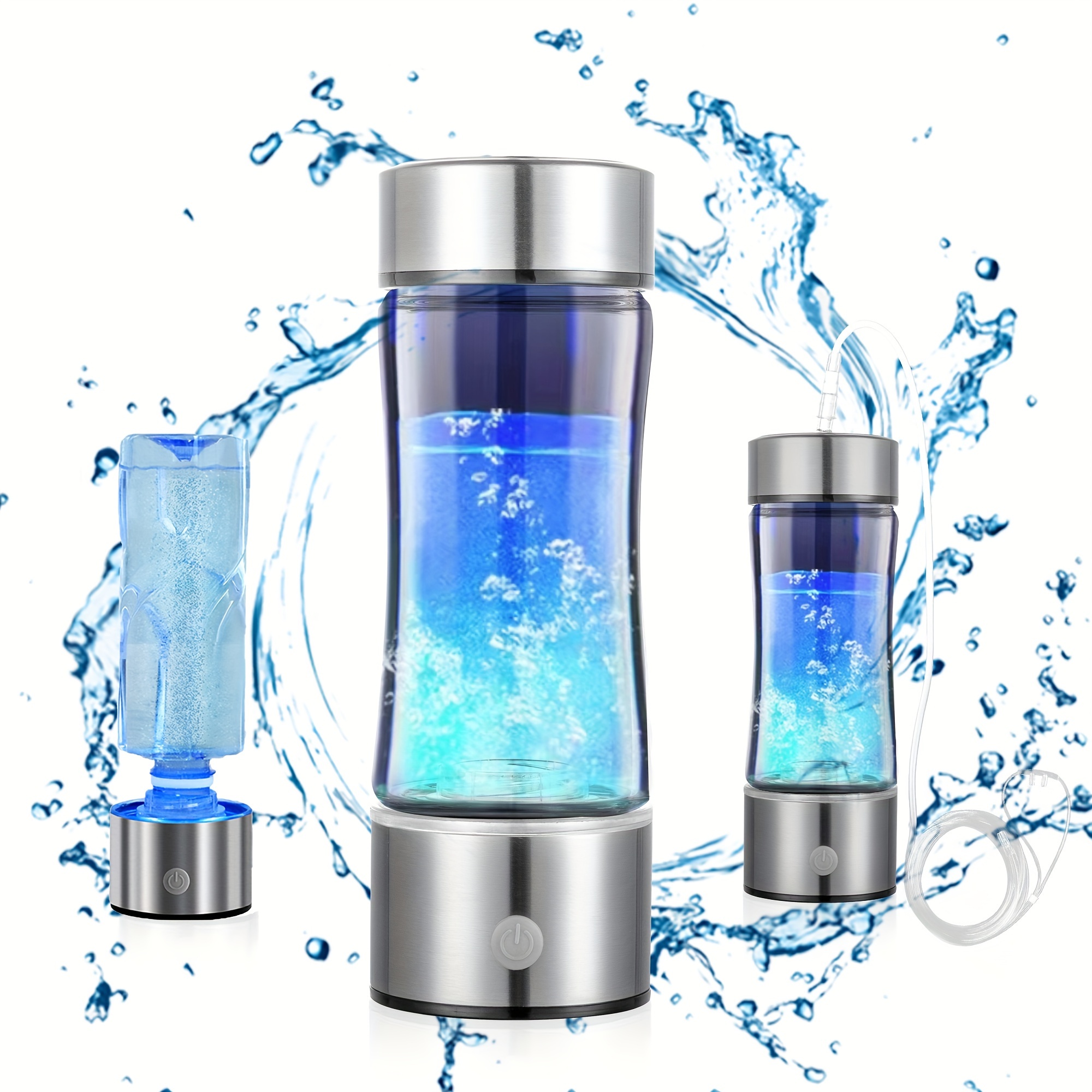 Hydrogen Water Bottle, Portable Hydrogen Water Ionizer Machine, Hydrogen  Water Generator,Hydrogen Rich Water Glass Health Cup for Home Travel for