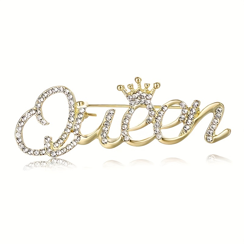 Exquisite Rhinestone English Letter Brooch Pin - Perfect Clothing