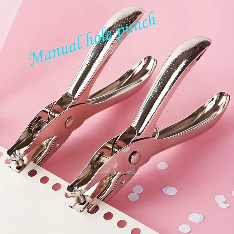 Long Distanc Metal 3mm/6mm Circle Hole Punch Heavy Duty Paper Cutter Round  Single Plier Puncher for ID Cards PVC Badge Photos