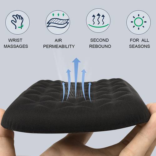 ergonomic memory foam desk elbow rest pad with wrist support non slip base for computer keyboard mouse comfortable arm and hand cushion