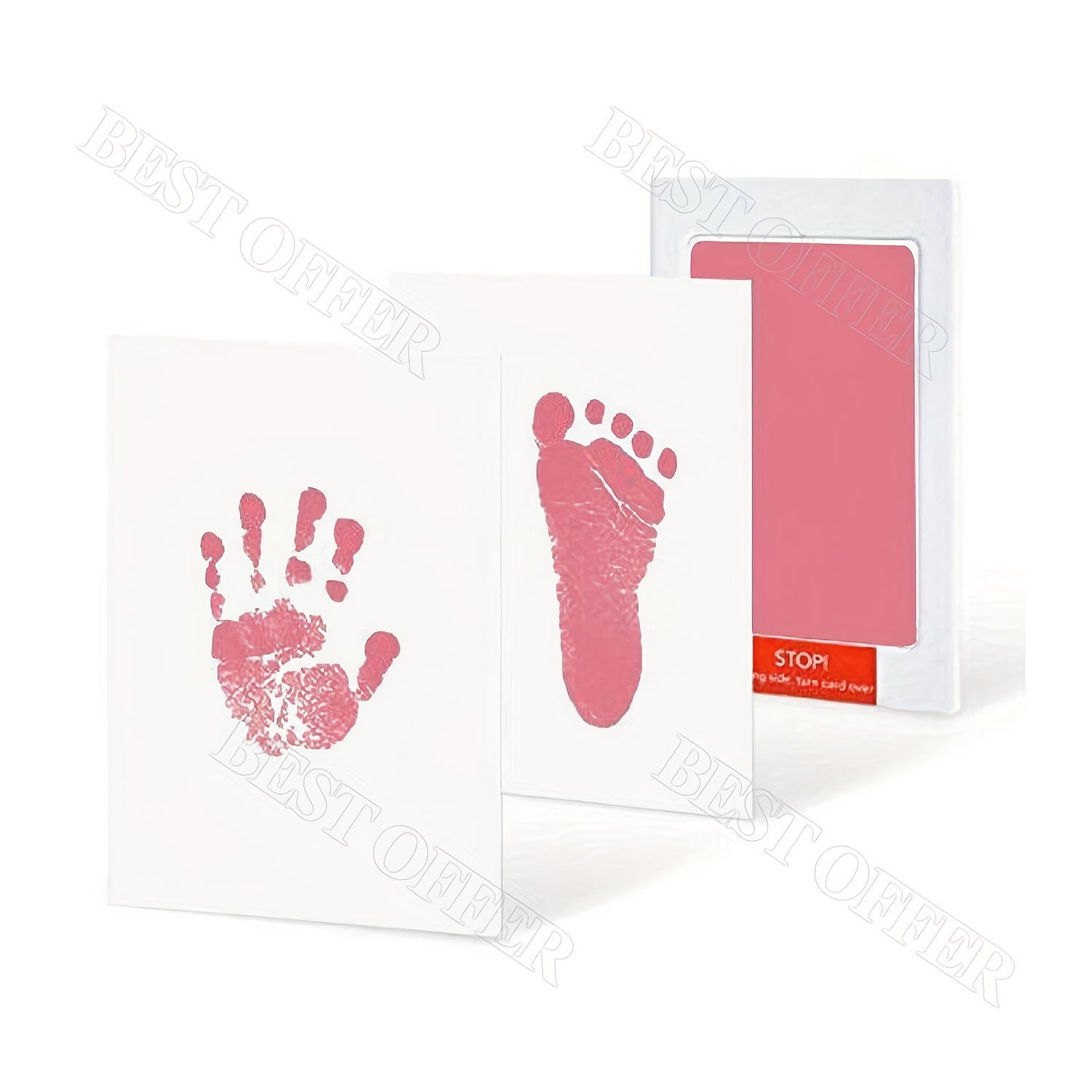 Inkless baby footprint store pad