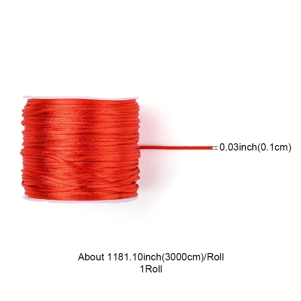 1 Roll Of 30m 1mm Nylon Cord For Diy Jewelry, Braiding, Crafting, Making  Bracelets And Necklaces