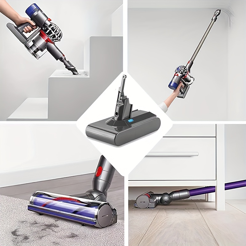 For Dyson V8 Series 21.6V Cordless Vacuum Cleaner Battery Sweeper Spare  Battery, Capacity: 4000mAh
