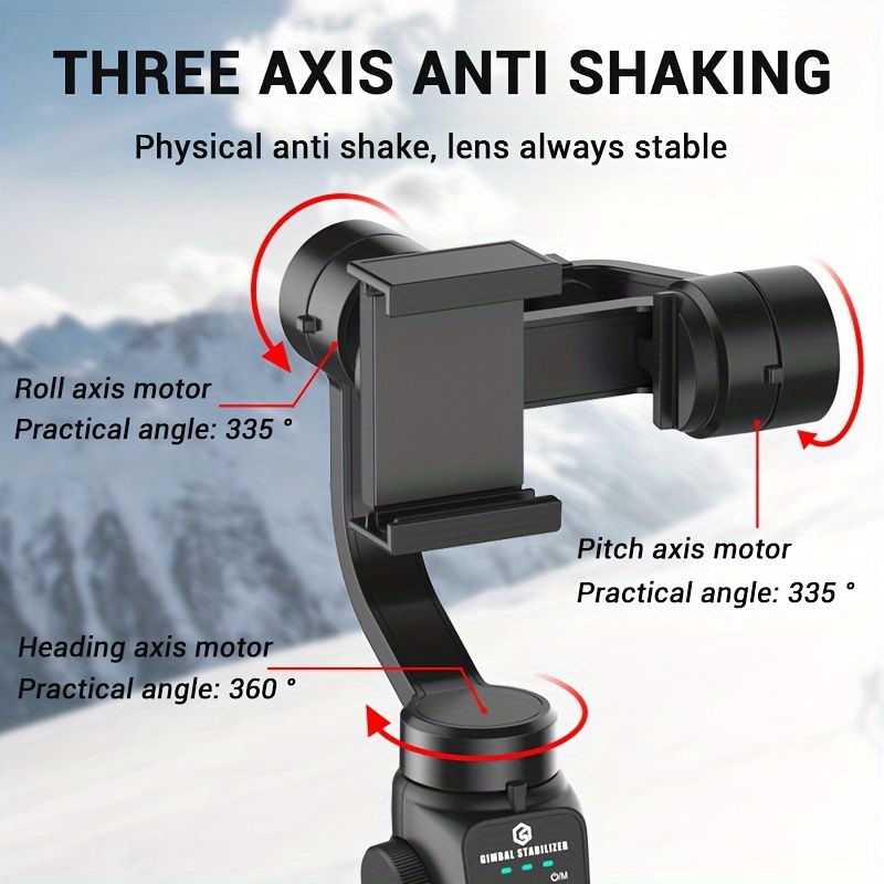 Blink Tech Focos 3-Axis Smart Phone Gimbal Camera Stabilizer with Auto —  Beach Camera