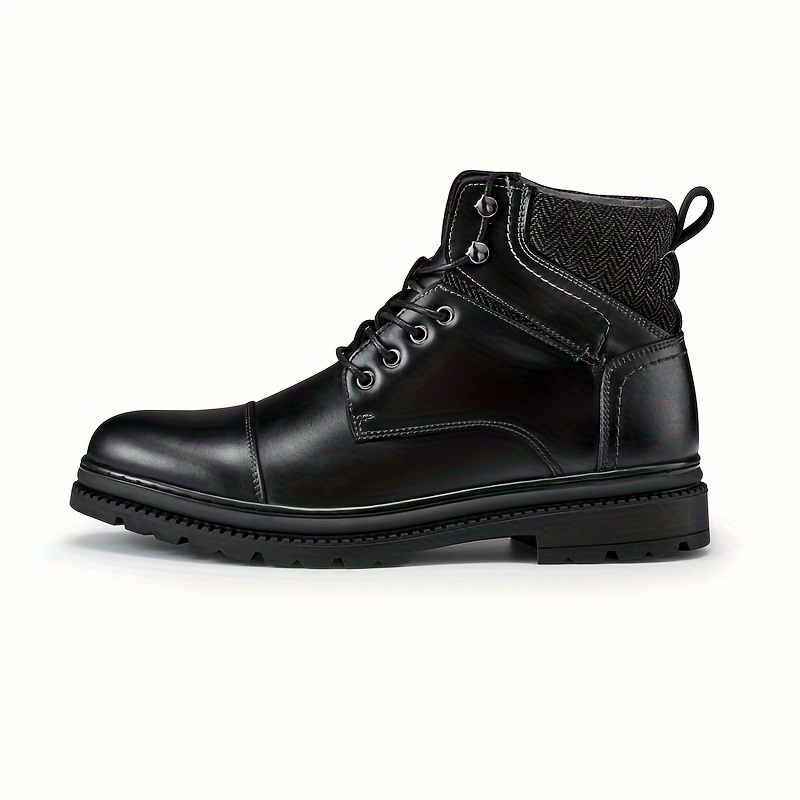 Botas De Combate Para Hombre Con Cremallera Lateral - Transpirables, Antideslizantes Y Elegantes | Ideales Para Uso Casual Y Trabajo