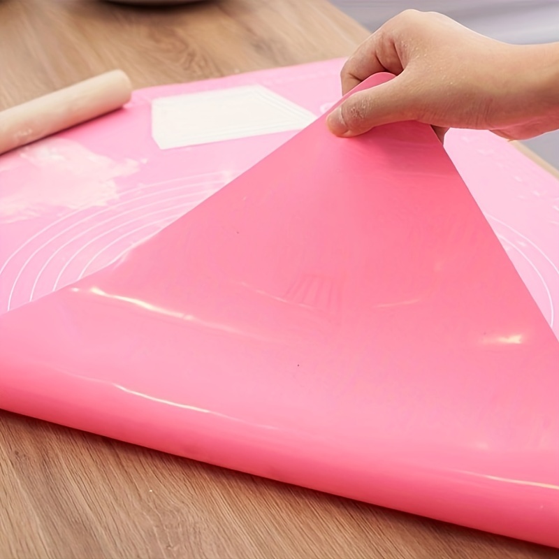 1pc Silicone Kneading Pad, Pink Silicone Multifunctional Pastry