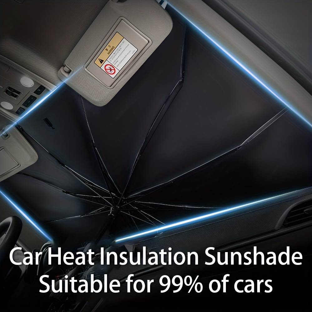 Car Front Windshield Sunshades Foldable Sun Shade Umbrella - Temu