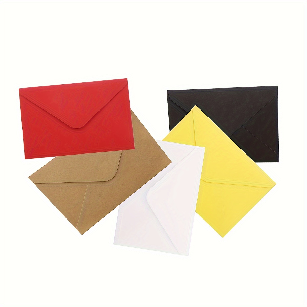 100Pcs Mini Enveloppes Kraft Enveloppes Kraft Marron pour Cartes