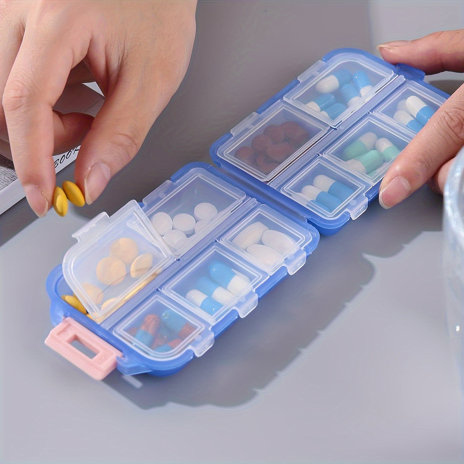 6 Pcs Supplements Organizer Crafts Organizer Storage Box Vitamin Container
