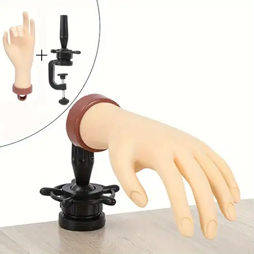 Silicone Hand Lifesize Mannequin Female Model Nail Practice Hands Jewel  Display
